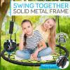 imageSereneLife SLSWNG200 Spider SwingNetted Webbed Seat for Grip and ComfortHanging Tree Circular Flying Saucer with Ropes and StrapsSafe Durable Max Weight 600lbs Standard