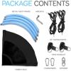 imageSereneLife Saucer Swing with Tree Hang Kit 40 Outdoor Tree Swing 2 Adjustable Hanging Rope Straps and Center Swivel Spinner for Kids BlackBlack