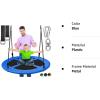 imageSereneLife Saucer Swing with Tree Hang Kit 40 Outdoor Tree Swing 2 Adjustable Hanging Rope Straps and Center Swivel Spinner for Kids BlackBlue