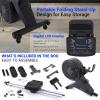 imageSereneLife Smart Rowing MachineHome Machine with Smartphone Fitness Monitoring App Magnetic Row Machine for Gym or Home Use 16 Levels ResistanceDark Black