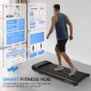 imageSereneLife Walking Pad Treadmill with Remote Control 06  87 MPH Smart Speed Control Walking Mat Under Desk Treadmill for Home Office Shock Absorption App Support 265lbs Limit50MPH  4921