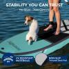 imageSereneLife XL Inflatable Stand Up Paddle Board  ExtraWide Pet ampamp FamilyFriendly SUP for Adults Kids ampamp Pets  NonSlip Deck Lightweight Stable Design Premium Accessories  440 lbs Capacity11  Pet