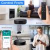 imageSmart Robot Vacuum and Mop Combo App Control 3 Cleaning Modes AntiFall Sensors MultiSurface Cleaning SelfCharging 700Pa Suction Ideal for Pet Hair Soft and Hard Floors BlackBlack