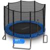 imageSereneLife 10FT Trampoline Outdoor  HeavyDuty Backyard Trampoline for Kids and Adults with Wide Jumping Surface Stable LShaped Legs Safety Net ASTM Approved Supports 264 lbs 120 x 100 IN