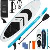imageSereneLife 116 Supersized Inflatable Paddle Board with PetFriendly Design  Stable 35 Wide SUP 485 lb Capacity NonSlip EVA Deck Complete Kit with Paddle Pump Leash Fins ampamp Backpack