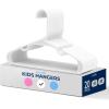 imageSereneLife 40 Pack Plastic Kids Hangers  NonSlip ampamp SpaceSaving for Infant Toddler ampamp Newborn Clothing Durable Baby Hangers for Closets Organizing Clothes BlueWhite