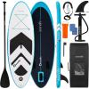 imageSereneLife 79quot Kids Inflatable Stand Up Paddle Board  SUP for Youth with SingleAction Pump Adjustable Paddle ampamp Backpack  30 Wide Stable Design with NonSlip EVA Deck Pad Ages 5 200lb CapacityBlue