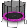 imageSereneLife 8FT 10FT 12FT 14 FT Trampoline Outdoor  HeavyDuty Backyard Trampoline for Kids and Adults with Wide Jumping Surface Stable LShaped Legs Safety Net ASTM Approved Supports 264 lbs10FTPINK