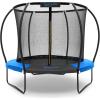 imageSereneLife 8FT 10FT 12FT 14FT Outdoor Trampoline for Kids  Recreational Backyard Trampoline with Curved Safety Poles and Net Enclosure ASTM Approval for Kids Adults8 FT