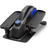 imageSereneLife Elliptical Under Desk Exercise Equipment Compact Ergonomic Seated Elliptical Work from Home Fitness Mini Machines for Home Use 8 Resistance Level LCD Monitor Resistance Band