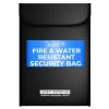 imageSereneLife Fire ampamp Water Resistant Security Bag  06quotx11quotx15quot IN Fire Resistant Document ampamp Money Bag with Interior Pockets Durable Design Ideal for Home Office or Travel Use  Black