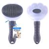 imageSereneLife Lint Roller Pet Brush SkinFriendly Dog and Cat SelfCleaning Slicker Brush with Massage Particles Removes Loose HairTangles 768quotx413quotx255quot Pet Hair Removal Tool with Release Button