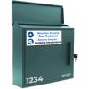 imageSereneLife Outdoor Wall Mailbox  046 Cubic FT Locking Mailbox  Easy Installation Secure Lock Mechanism  Ideal for Residential or Commercial Use  Wall Mountable 1377quot x 452quot x 1299  BlackGreen