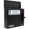 imageSereneLife Outdoor Wall Mailbox  046 Cubic FT Locking Mailbox  Easy Installation Secure Lock Mechanism  Ideal for Residential or Commercial Use  Wall Mountable 1377quot x 452quot x 1299  BlackBlack