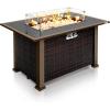 imageSereneLife Portable Outdoor Fire Pit  2in1 Steel BBQ Grill and 26quot Wood Burning Fire Pit Bowl with Mesh Spark Screen Log Grate Fire Poker and Cover for Camping Picnic BonfiresArtisan Glow