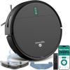 imageSmart Robot Vacuum and Mop Combo App Control 3 Cleaning Modes AntiFall Sensors MultiSurface Cleaning SelfCharging 700Pa Suction Ideal for Pet Hair Soft and Hard Floors BlackBlack