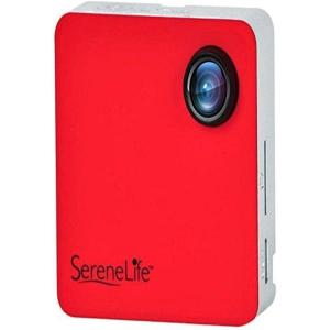 imageSereneLife Clipon Wearable Camera 1080p Full HD with Builtin WiFi Ideal for Classroom to Record the Lecture Sports Jogging Cycling Hiking Fishing and Camping SLBCM18RD