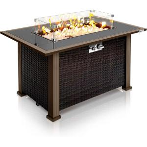 imageSereneLife Portable Outdoor Fire Pit  2in1 Steel BBQ Grill and 26quot Wood Burning Fire Pit Bowl with Mesh Spark Screen Log Grate Fire Poker and Cover for Camping Picnic BonfiresArtisan Glow
