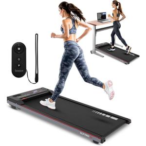 imageSereneLife Walking Pad Treadmill with Remote Control 06  87 MPH Smart Speed Control Walking Mat Under Desk Treadmill for Home Office Shock Absorption App Support 265lbs Limit50MPH  4920