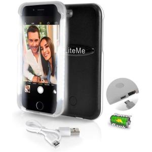 imageSereneLife iPhone 6 iPhone 6S Selfie Case  Durable LED Illuminated Flashing Light selfie case for Instagram Snapchat with Power Bank Phone Charger SLIP101BK