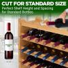 imageNutriChef Bamboo Stackable Wine Rack 8Tier 72 Bottle Capacity Wine Racks Free Standing Floor No Tools Assembly Modular Storage Display Shelf for Kitchen and Cellar 335quot x 10quot x 42quotB 72 Bottle