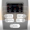 imageSereneLife Electric Compression Hand Massager  Electric Acupressure Palm Hand Massager w Air Pressure Heat Compress for Arthritis Carpal Tunnel Hand Pain Relief Finger Numbness  SLHNDMSG85Black V1
