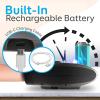 imageSereneLife Electric Compression Hand Massager  Electric Acupressure Palm Hand Massager w Air Pressure Heat Compress for Arthritis Carpal Tunnel Hand Pain Relief Finger Numbness  SLHNDMSG85Black V1