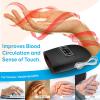 imageSereneLife Electric Compression Hand Massager  Electric Acupressure Palm Hand Massager w Air Pressure Heat Compress for Arthritis Carpal Tunnel Hand Pain Relief Finger Numbness  SLHNDMSG85Black V1