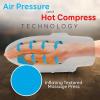 imageSereneLife Electric Compression Hand Massager  Electric Acupressure Palm Hand Massager w Air Pressure Heat Compress for Arthritis Carpal Tunnel Hand Pain Relief Finger Numbness  SLHNDMSG85Black V1