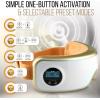 imageSereneLife Smart Eye Massager with Heat and Compression Vibration Music Wireless Heated Mask for Migraines and Stress Therapy Legacy GoldGold 2019 V1
