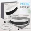 imageSereneLife Smart Eye Massager with Heat and Compression for Migraines and Stress Therapy Wireless Heated Mask wMusic ampamp VibrationLegacy Black