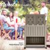 imageSereneLife 80 Quart Rolling Cooler Ice Chest Portable Patio Party Bar Drink Cooler Cart on Wheels Beverage Cart for Pool Includes Ice Bucket Bottle Opener and Shelf