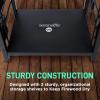imageSereneLife Firewood Storage Rack  Heavy Duty Wood Stackers Organizer 220 lbs weight Log Capacity Stack up your Logs and Keeps it Dry Suitable for any Seasons Perfect for Indoor and Outdoors
