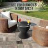imageSereneLife Outdoor Cool Bar Table 75 Gallon Beer and Wine Cooler Patio Furniture ampamp Hot Tub Side Table Beverage Cooler AllWeather Resistant Ice Cool Bar Rattan Style Patio Cocktail Bar BlackBlack