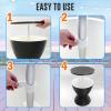 imageSereneLife Outdoor Cool Bar Table 75 Gallon Beer and Wine Cooler Patio Furniture ampamp Hot Tub Side Table Beverage Cooler AllWeather Resistant Ice Cool Bar Rattan Style Patio Cocktail Bar BlackBlack