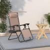 imageSereneLife Zero Gravity Chairs Set of 2 Adjustable Outdoor Lounge Chairs with Canopy Shade Side Tray Cup Holders Removable Pillows Folding Portable Camping Chairs for Patio Backyard BeachCreamCream