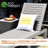 imageSereneLifeHome Adjustable Outdoor Patio Chaise Lounge  Marine Grade Water Resistant Durable Reclining Lounger Fire Pit with 5Position MultiLevel Backrest Adjustment SLLOUNG70