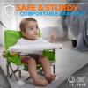 imageSerene Life Baby Seat Booster Space Saver Toddler Booster Seat  Portable Pop and Open Sit Folding Booster Feeding Chair  Safety BeltFood TrayTravel Bag  SereneLife SLBS66GGreen