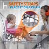 imageSerene Life Baby Seat Booster Space Saver Toddler Booster Seat  Portable Pop and Open Sit Folding Booster Feeding Chair  Safety BeltFood TrayTravel Bag  SereneLife SLBS66GPink