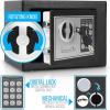imageSerene Life Digital Electronic Mechanical Lock Safe  Fireproof Dual Locking Security Storage Deposit Drop Box with Wall and Floor Mount Bolt 2 Key 4 AA Battery  File Gun Cash Jewelry SLSFE11