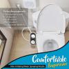 imageSerenelife Bathroom Bidet Seat Attachment  Fresh ampamp Hot Water Adjustable Function with Plastic Sprayer for Full Bottom Cleaning  Standard NonElectric Mechanical Self Clean Personal Hygiene SLTLSP1410 Ounce