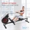 imageSereneLife Air ampamp Magnetic Rowing Machine  Measures Time Distance Stride Calories  For Gym or Home Cardio Workout