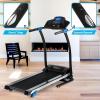 imageSereneLife Electric Folding Treadmill  Foldable Home Fitness Equipment for Walking ampamp Running 15 HP Indoor Home Cardio Machine with Downloadable App Safety Key 3 Incline Levels 16 Training Modes