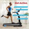 imageSereneLife Electric Folding Treadmill  Foldable Home Fitness Equipment for Walking ampamp Running 15 HP Indoor Home Cardio Machine with Downloadable App Safety Key 3 Incline Levels 16 Training Modes