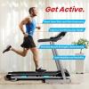 imageSereneLife Foldable Digital Home Gym Treadmill  Smart Auto Incline Exercise Machine with Downloadable App  Large Running Treadmill with MP3 Player ampamp Stereo Speakers  25HP 10MPH Speed  SLFTRD35