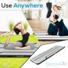 imageSereneLife Gymnastics Inflatable Air Tumbling Floor Mat Floating Water Mat 10FT 4in Thickness for OutdoorHome Indoor Use Tumbling Training Cheerleading Yoga Water with Electric Air PumpBlack