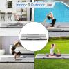 imageSereneLife Gymnastics Inflatable Air Tumbling Floor Mat Floating Water Mat 10FT 4in Thickness for OutdoorHome Indoor Use Tumbling Training Cheerleading Yoga Water with Electric Air PumpBlack