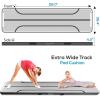 imageSereneLife Gymnastics Inflatable Air Tumbling Floor Mat Floating Water Mat 10FT 4in Thickness for OutdoorHome Indoor Use Tumbling Training Cheerleading Yoga Water with Electric Air PumpBlack