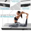 imageSereneLife Gymnastics Inflatable Air Tumbling Floor Mat Floating Water Mat 10FT 4in Thickness for OutdoorHome Indoor Use Tumbling Training Cheerleading Yoga Water with Electric Air PumpBlack