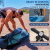 imageSereneLife Inflatable Stand Up Paddle Board with Premium SUP Accessories  Wide Stable Design with NonSlip EVA Deck Pad for Adults and Youth of All Skill Levels 350 lbs CapacityOcean Blue